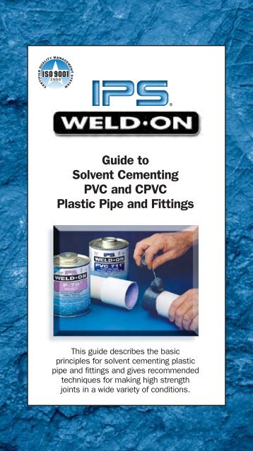 Guide to Solvent Cementing PVC and CPVC Plastic ... - Glynwed Asia