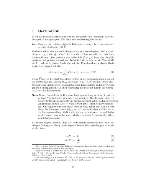 Eine kurze Einführung in die Elektrodynamik