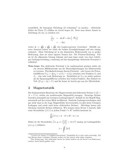 Eine kurze Einführung in die Elektrodynamik