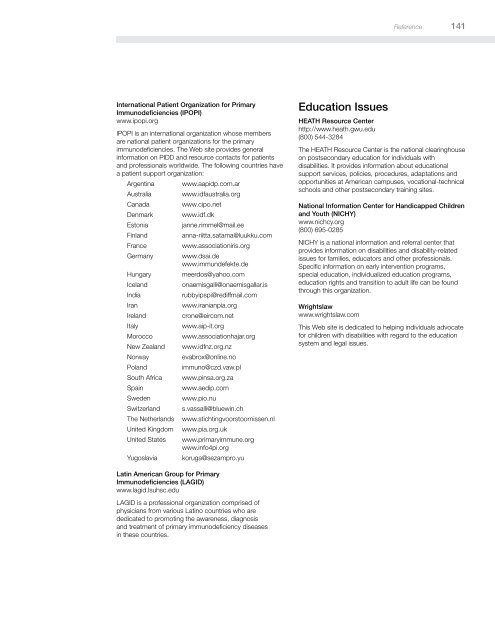 IDF Patient & Family Handbook for Primary Immunodeficiency ... - IDFA