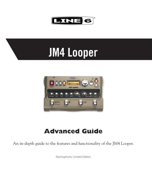 Line 6 JM4 Looper Advanced Guide