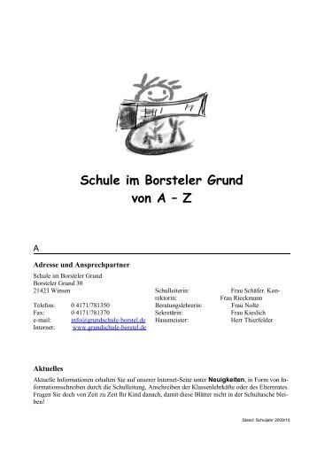 Schule im Borsteler Grund von A â Z - Grundschule Im Borsteler Grund