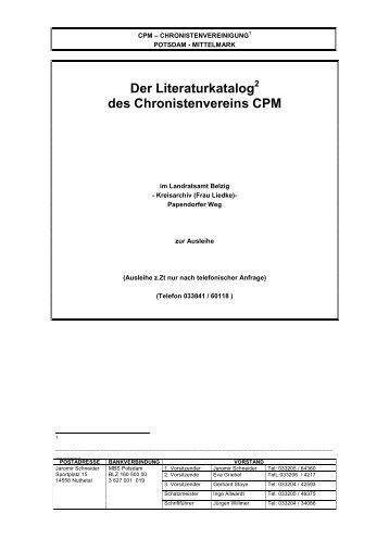 Download - Chronistenvereinigung Potsdam-Mittelmark eV