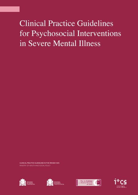 CPG for Psychosocial Interventions in Severe Mental ... - GuÃ­aSalud