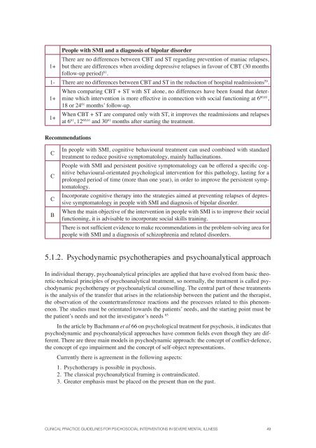 CPG for Psychosocial Interventions in Severe Mental ... - GuÃ­aSalud