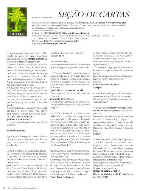 Revista Biotecnologia