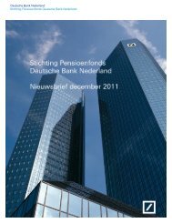 Extra Nieuwsbrief december 2011 - Deutsche Bank