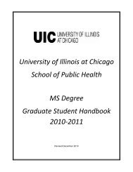 MS Degree Student Handbook 2010-2011 - University of Illinois at ...