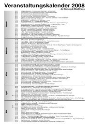 Veranstaltungskalender 2008 - Dischingen