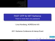 FAST OTP for MIT Kerberos - There is more than one password