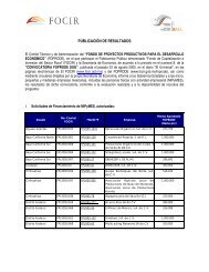 resultados foprode 2005 - Focir