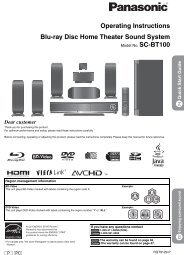 Operating Instructions Blu-ray Disc Home Theater Sound System