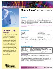 NuvaRing (Vaginal Ring) - Windsor Essex County Health Unit