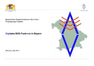 Digitales BOS Funknetz in Bayern