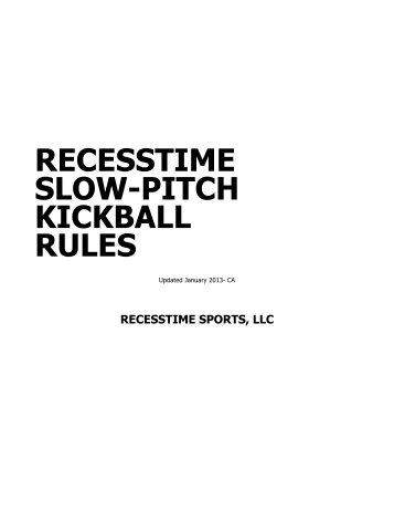 Download PDF of Slowpitch Winter 2013 Kickball Rules