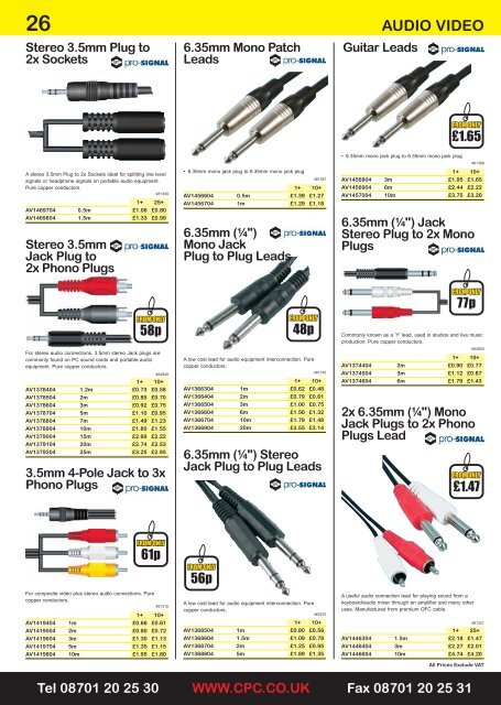 08701 20 25 30 www.cpc.co.uk