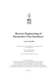 Reverse Engineering of Declarative User Interfaces - UsiXML