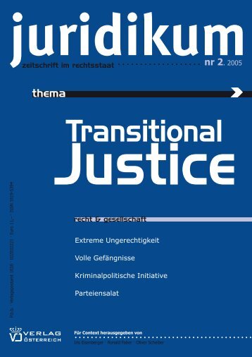 Thema Transitional Justice - juridikum, zeitschrift fÃ¼r kritik | recht ...