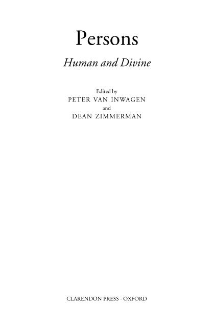 A Materialist Ontology of the Human Person - Andrew M. Bailey