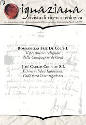 Il presbitero religioso della Compagnia di Gesù - Ignaziana - Rivista ...