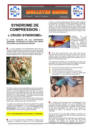 Crush syndrome - Swissrescue