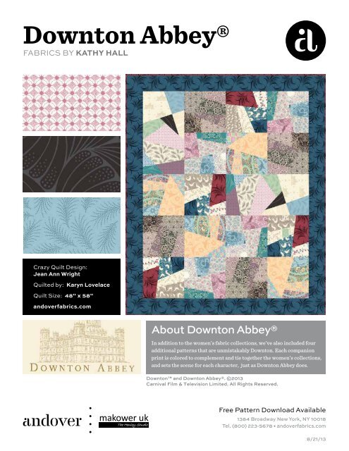 Downton Abbey-Crazy Quilt