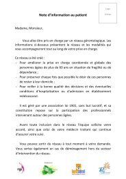 Note d'information au patient - RÃ©seaux gÃ©rontologiques du sud ...
