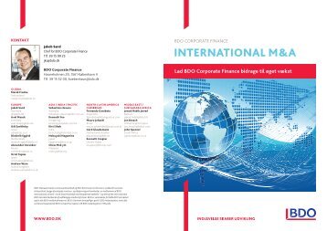 International M&A BDO Corporate Finance