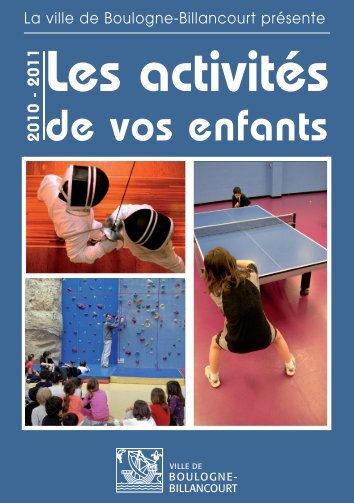 Les centres de loisirs - Boulogne - Billancourt