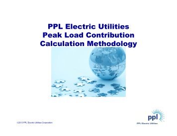 How PPL Calculates Customer PLCs - PPL Electric Utilities