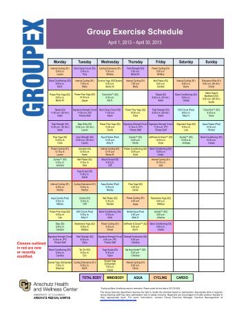 April Group Ex Schedule.pdf - Anschutz Health and Wellness Center