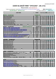 INTERNET Cenik OPOCZNO platnÃ½ od 18 10 2010 - KERABO.cz