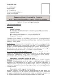 Cv Directeur Financier International