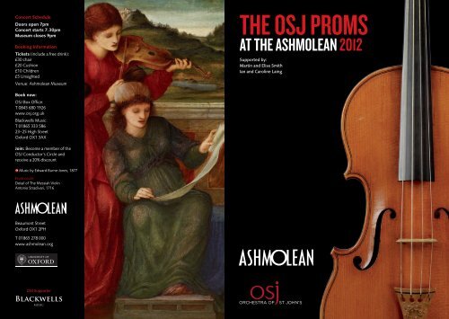 Download the programme for 2012 - The Ashmolean Museum