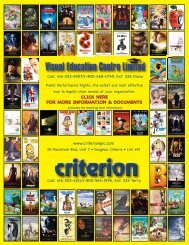 Synopsis CPL 1 - 3 - Criterion Pictures