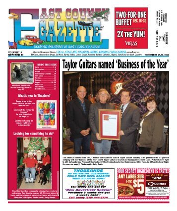 December 15 - East County Gazette