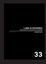 CATALOGO 33 novembre 2010 - I libri di Prospero