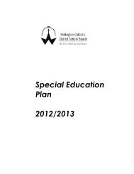 special education plan 2012-13.pdf - Wellington Catholic