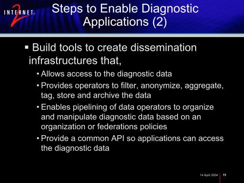 NMI-EDIT End-To-End Diagnostic Advisory Group BOF (PDF)