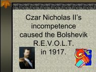 Czar Nicholas II's incompetence powerpoint
