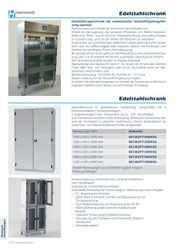 Edelstahlschrank Edelstahlschrank - Hammerlit