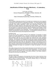 Identification of Rotor Dynamic Machinery - A ... - Michael I Friswell