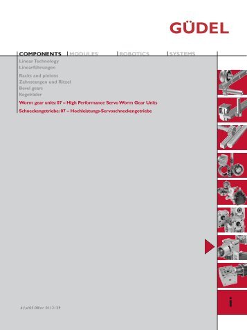 GÃDEL Components: High Performance Servo Worm Gear Units ...