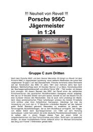 Porsche 956C Jägermeister in 1:24 Gruppe C zum Dritten