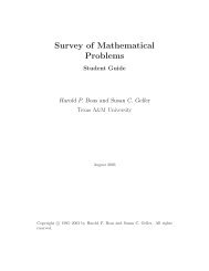 Survey of Mathematical Problems - Simon Plouffe