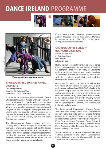 October 2009 Newsletter:January 2008 Newsletter ... - Dance Ireland