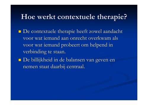 Contextuele Therapie