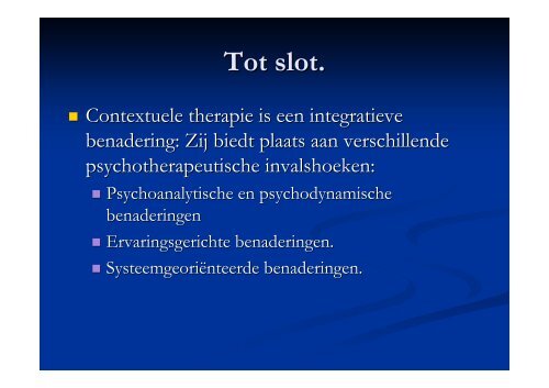 Contextuele Therapie