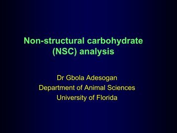 structural Carbohydrate - Department of Animal Sciences ...