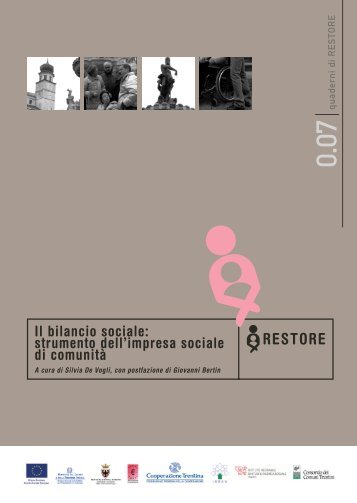 Quaderno restore 7_bilancio sociale.pdf - Trentinosociale.it